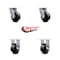 Service Caster 4 Inch Glass Filled Nylon Caster Set with Roller Bearings 2 Swivel 2 Rigid SCC SCC-30CS420-GFNR-2-R-2 - alternate 5